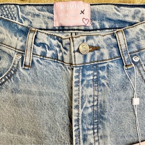 NWT Revice Ex Boyfriend Player One High Rise Straight Leg Distressed Jeans Denim - Picture 7 of 10